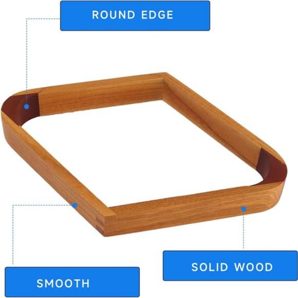 Solid Wood Billiard 8-Ball Triangle / 9-Ball Diamond Pool Ball Racks for 2-1/4" - Picture 4 of 7